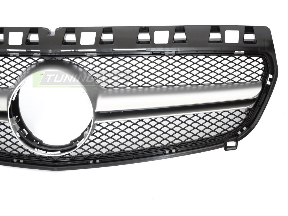 Grill Mercedes A-Klasse W176 12-15 sett fra siden, struktur synlig.