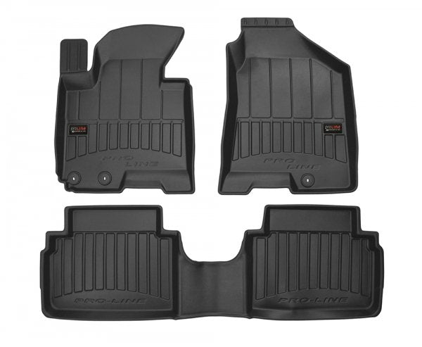 Frogum 3D Premium TPE-gulvmatter til Hyundai Tucson II (2009-2015) – vanntett med 60mm sidekant, sett med 3 stk.