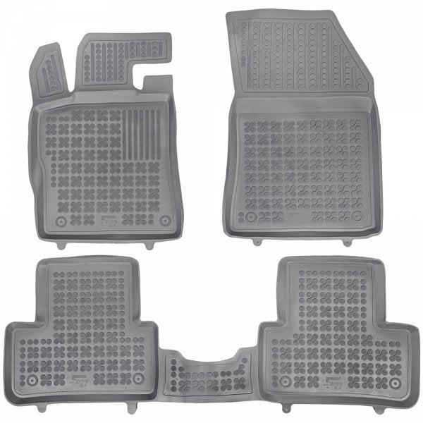 Rezaw-Plast TPE-gummimatter til Peugeot 308 III Hatchback (2021–) – svart sett med 3 matter