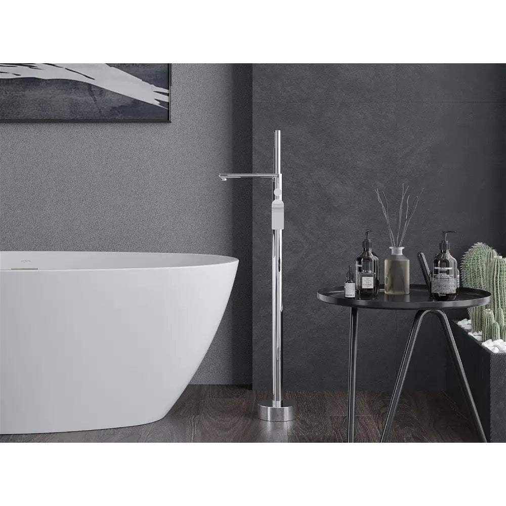 Badekarbatteri Frittstående Krom S2