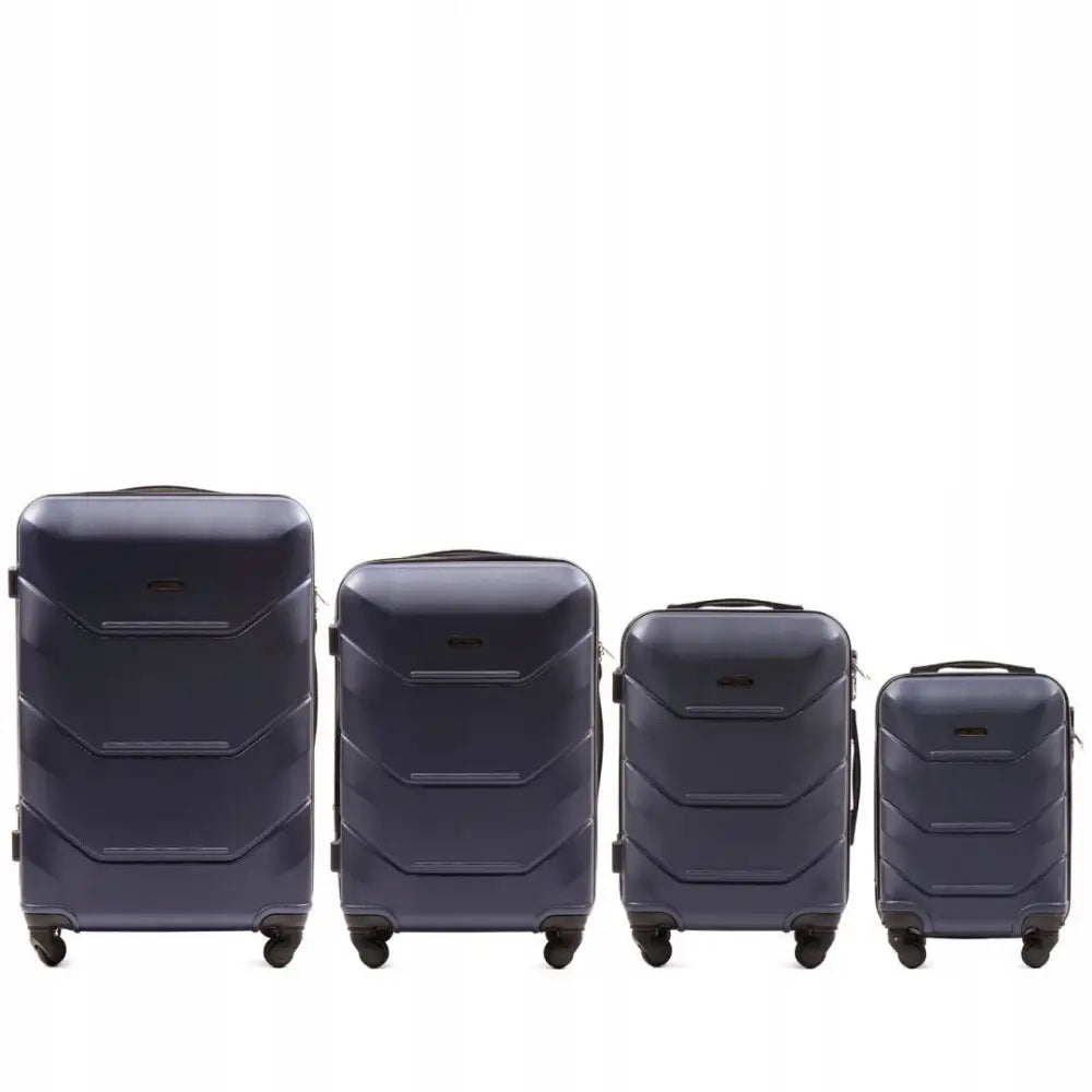 Bagasje Sett med 4 Kofferter L,m,s,xs Komplett Blå 147 Wings