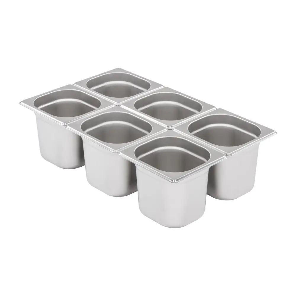 Bain Marie Buffet Varmekabinett Gastronomisk + 6 Gn med Lokk