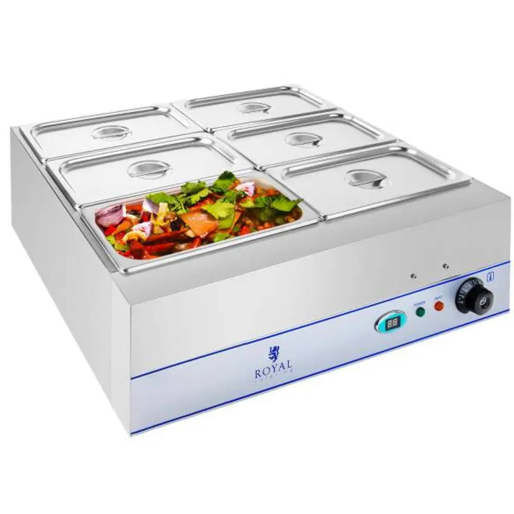 Bain Marie Tørrluftvarmer 6 x Gn 1/3 2000w 230v Royal Catering