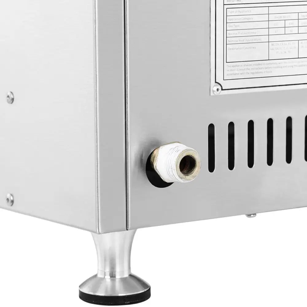 Bain Marie Vannoppvarmingsgassbrenner 0.02 Bar 3300 w 6x Gn 1/3