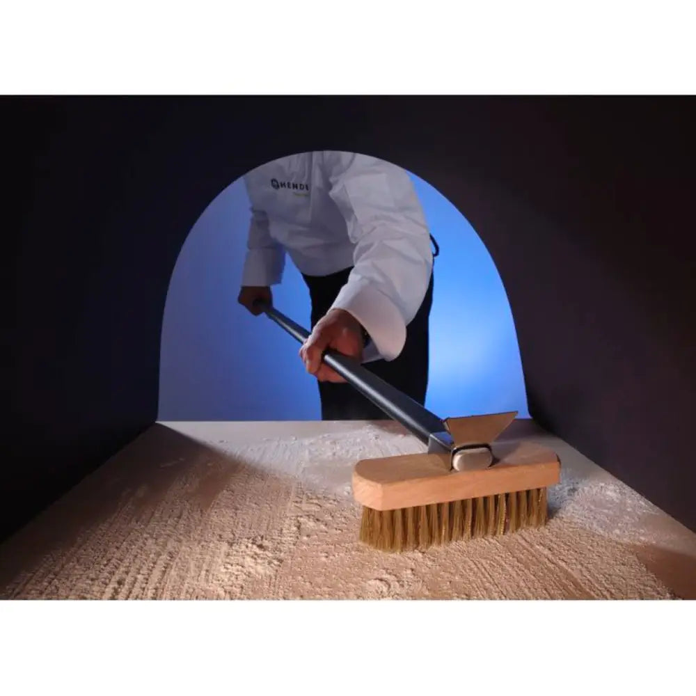 Bakerovn Pizzarengjøringsbørste med Kobberbust 1320 Mm - Hendi 525593