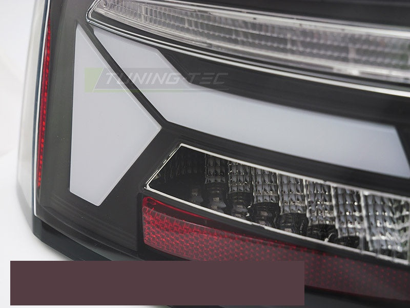 Audi A5 8T facelift baklykter LED svart hus sett fra siden
