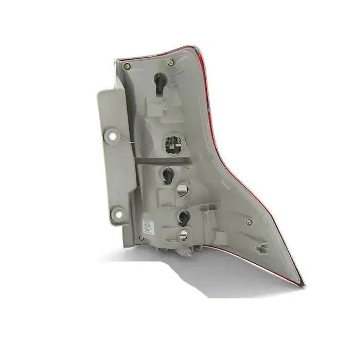 Baklamper Black Toyota Land Cruiser 150 09-13 sett bakfra med utskjæringer for pærer og kontakter.