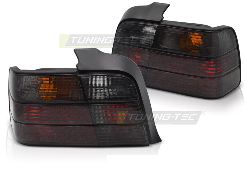 Tonet baklys BMW E36 Sedan 1990–1999 nærbilde av smoke-glass