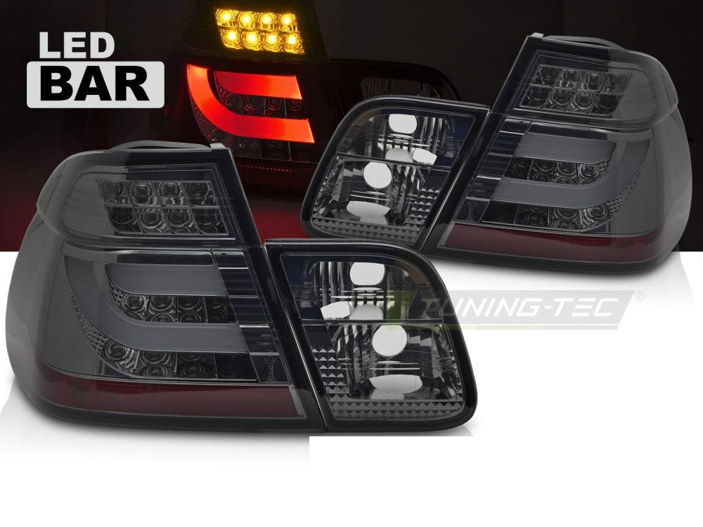 Nærbilde av smoke LED-baklys for BMW 3-serie E46 Sedan