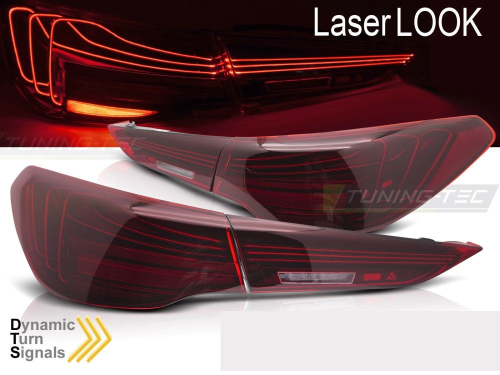 Baklykter BMW G22 Coupé LED rød laser look dynamisk blinklys nærbilde
