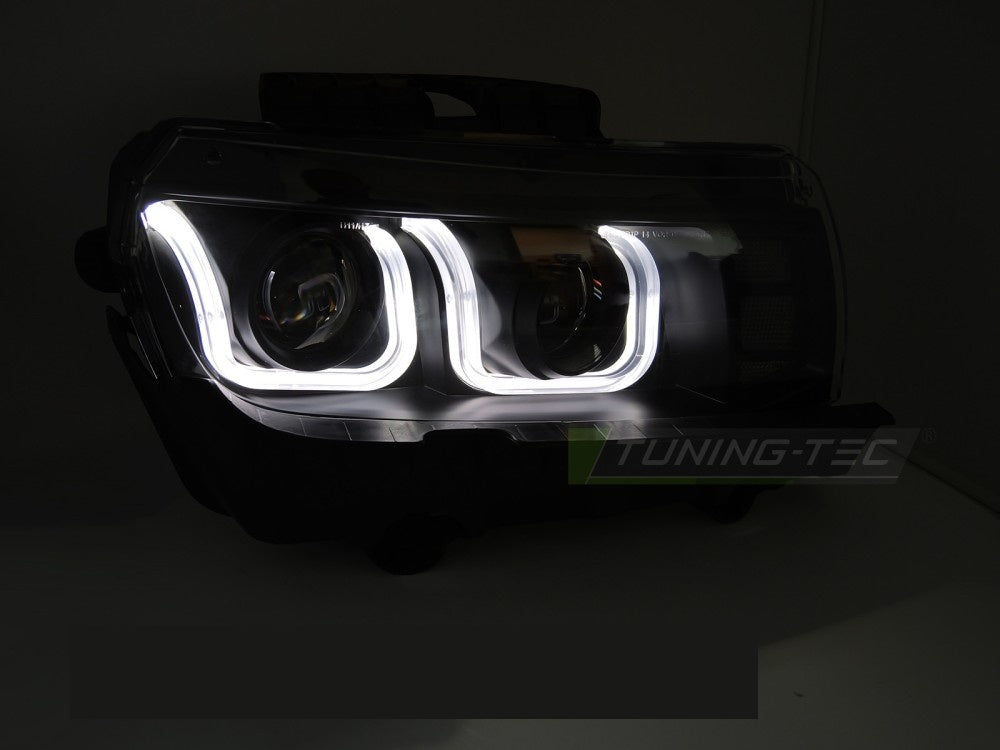 Chevrolet Camaro 2013–2015 LED baklykter svart finish montert på bil