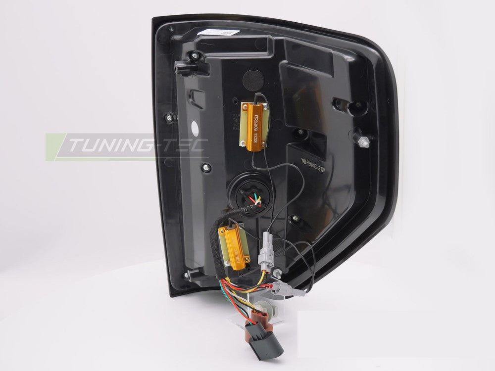 Ford F150 MK12 smoke LED baklykt detaljbilde med LED-elementer tent