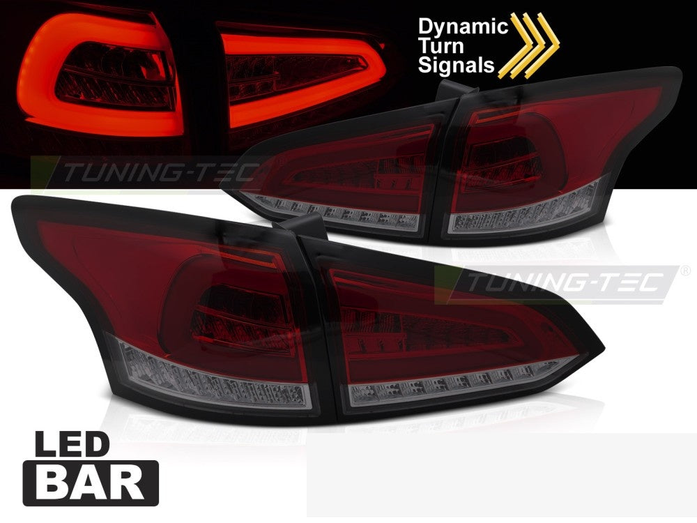 Sekvensiell LED-baklys Ford Focus MK3 SW 2011–2018 smoke-tonet nærbilde