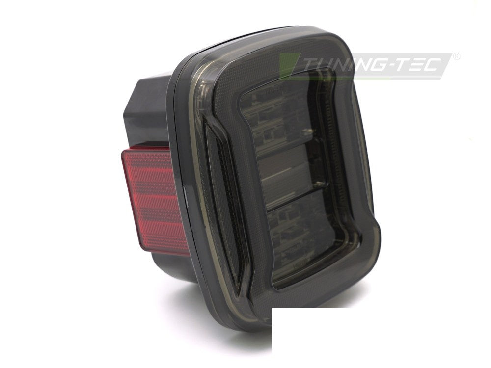 Nærbilde av smoke LED-baklykt for Jeep Wrangler YJ 1991–1996