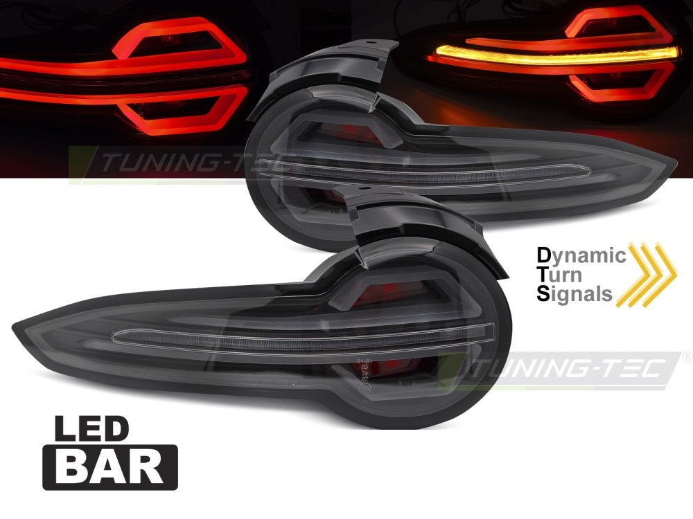 Baklykter Mazda MX-5 ND 2015–2023 LED dynamisk blinklys svart finish nærbilde