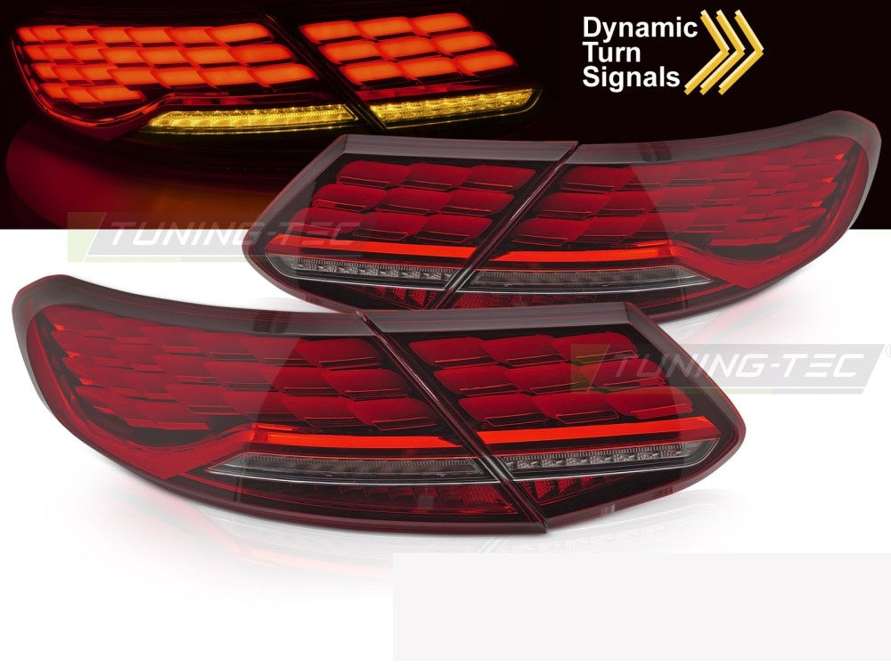 Baklykter LED rød Mercedes C205 2015–2023 nærbilde høyre side