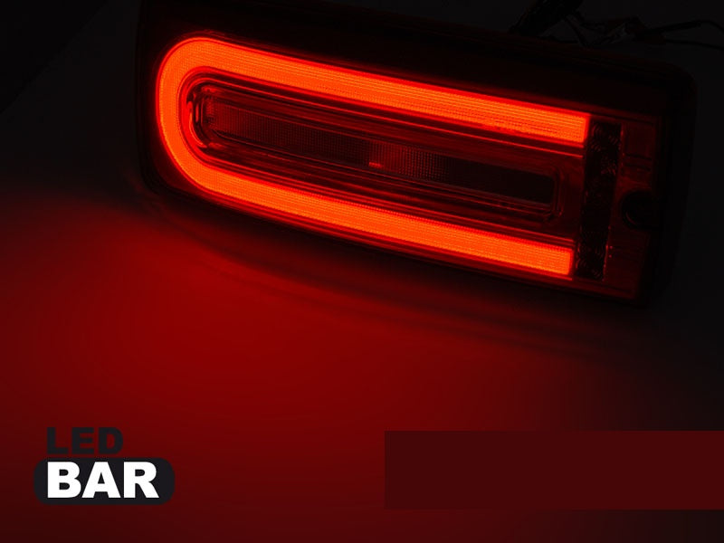 Mercedes G-Klasse W463 LED bar baklykter tonet glass komplett sett