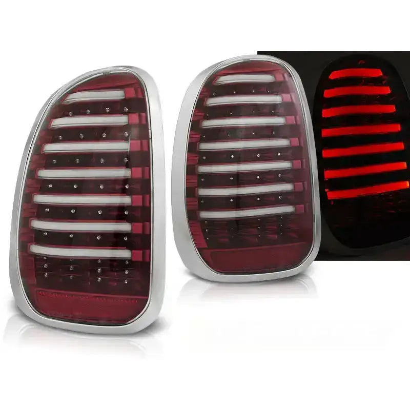 Baklykter Mini R60 Countryman 10-14 Red White Led Bar