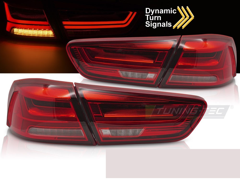 Røde LED-baklykter til Mitsubishi Lancer Evolution X 2007–2016 nærbilde