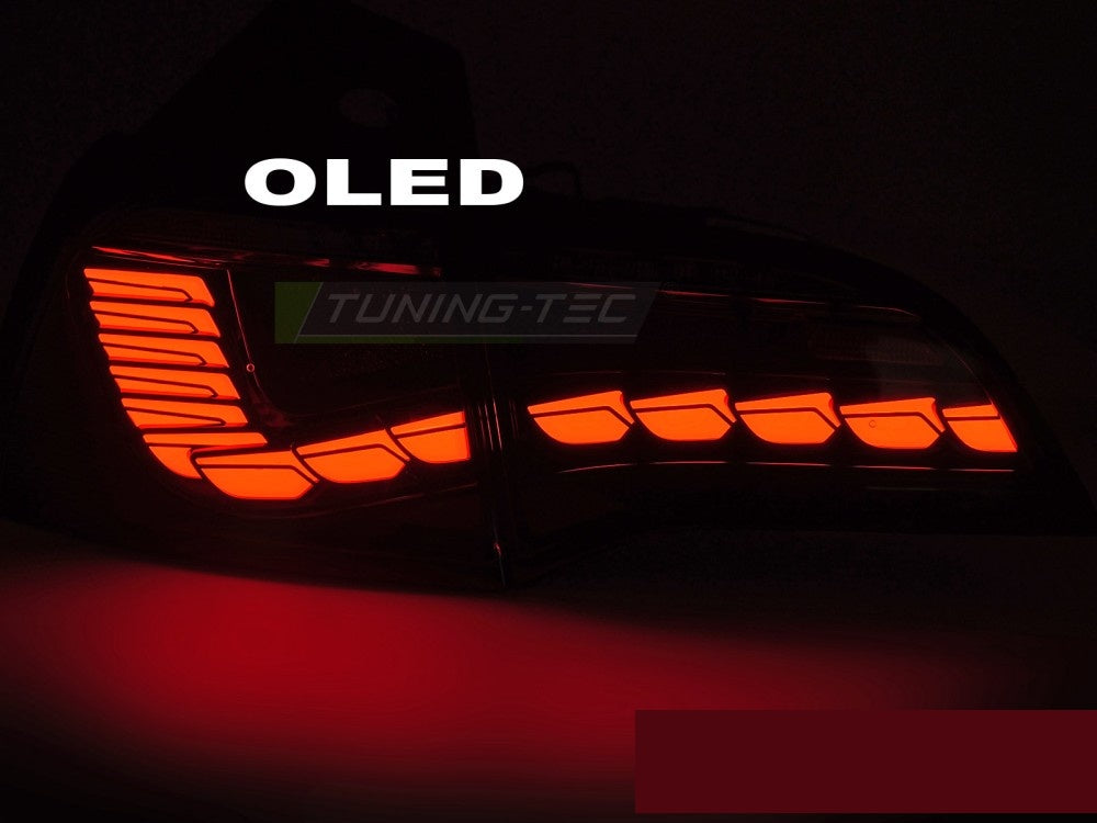 LED baklyktsett Tesla Model 3 venstre og høyre side detalj