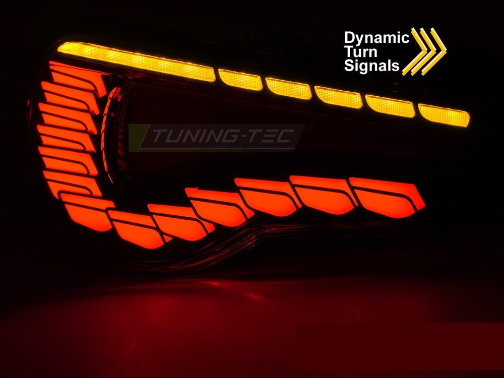 Toyota GT86 2012–2021 OLED baklykter rød detalj lysdesign