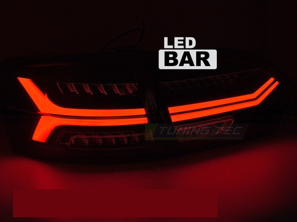 LED Bar baklykter til VW Jetta VI rød hvit utførelse sett bakfra
