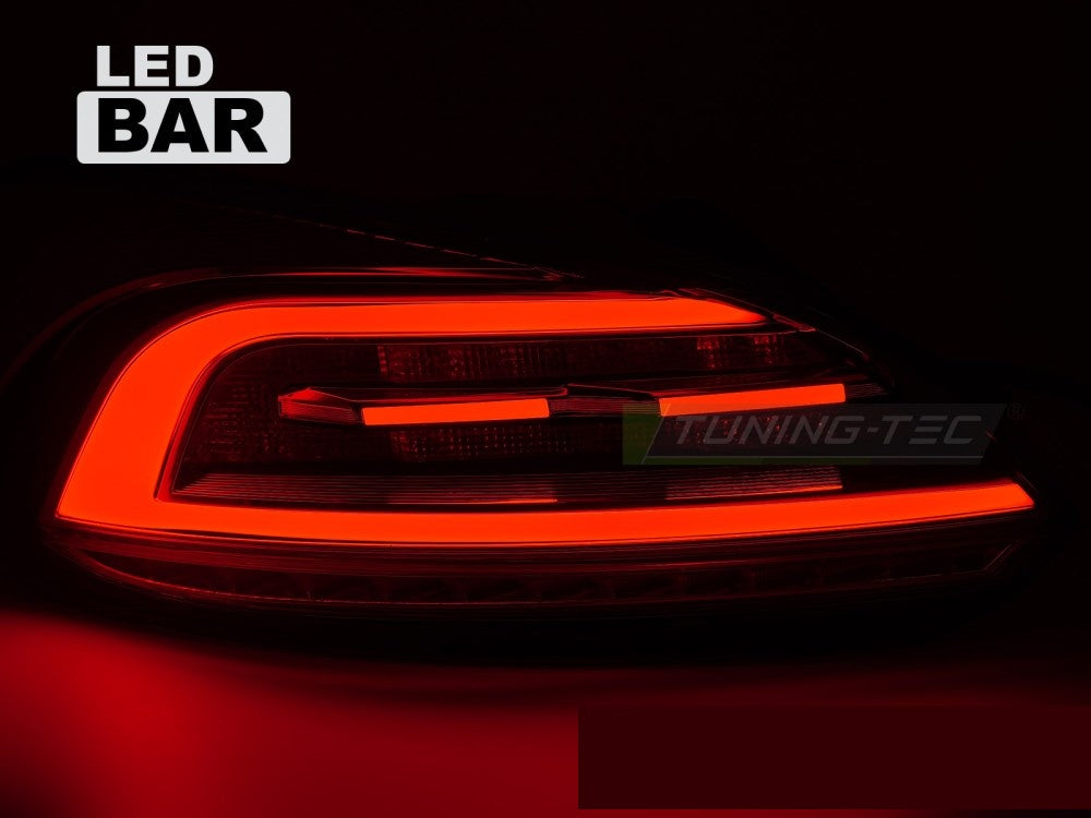 VW Scirocco III LED Bar baklykter smoke finish nærbilde av lysstripe