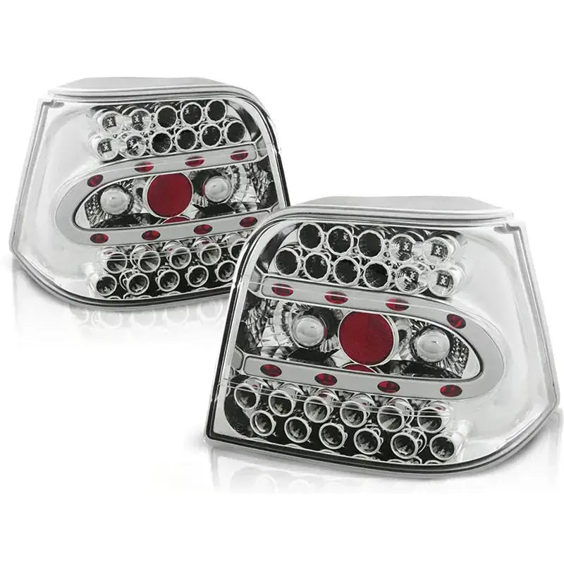Baklykter Vw Golf 4 09.97-09.03 Hatchback Chrome Led
