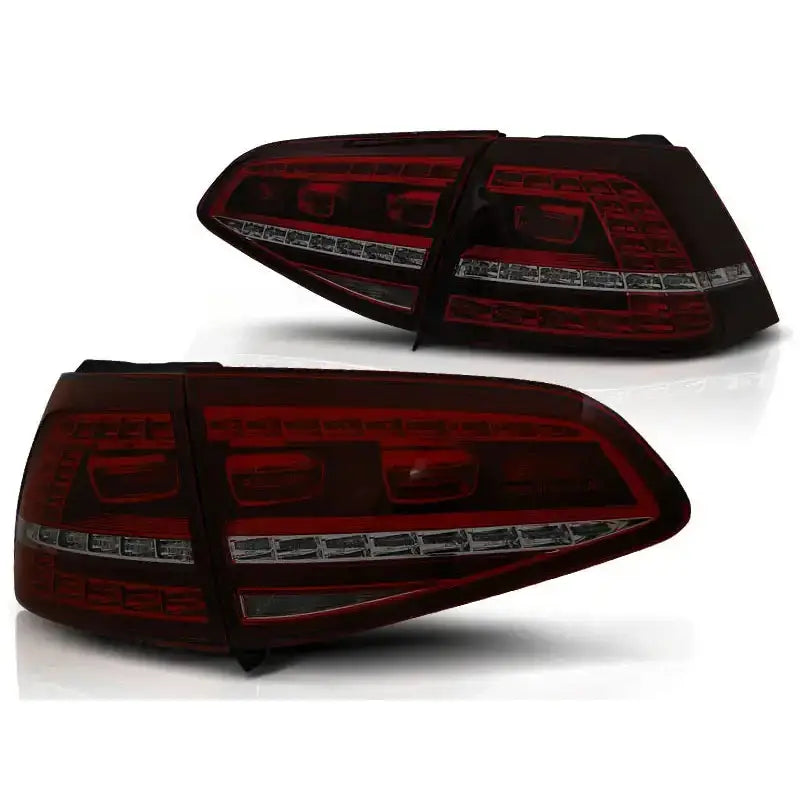 Baklykter Vw Golf 7 13- Hatchback Red Smoke Led Gti Look