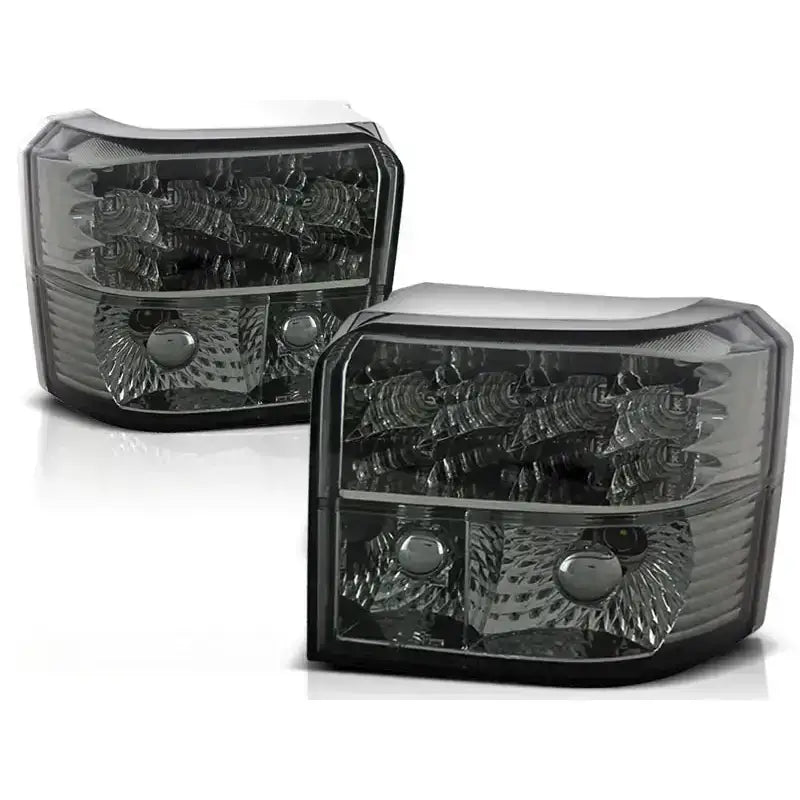 Baklykt Vw T4 90-03.03 Smoke LED i sotet plast, skrå vinkel med synlige detaljer.