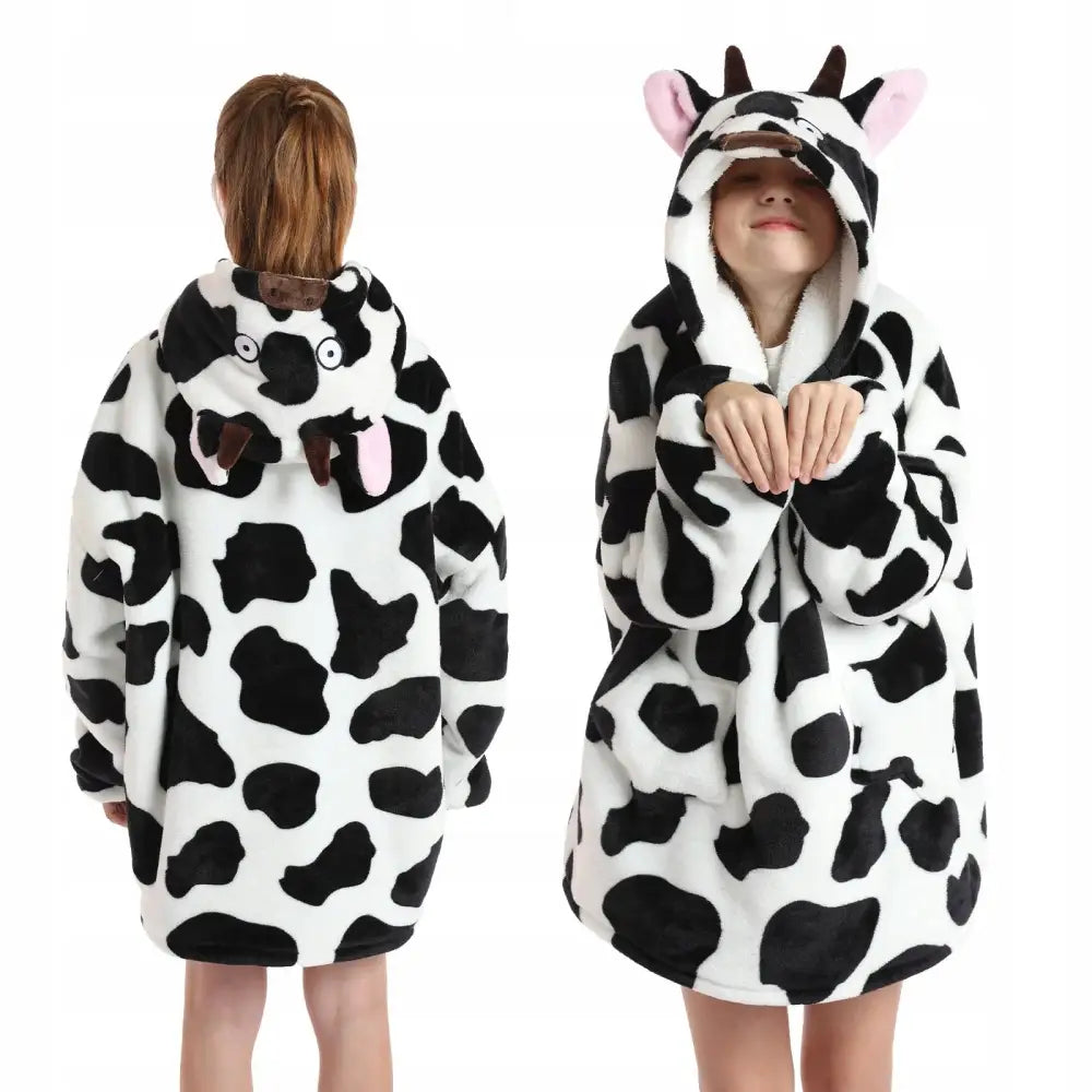 Barnekåpe med Oversize Varm 2-i-1 Tykk Bluza