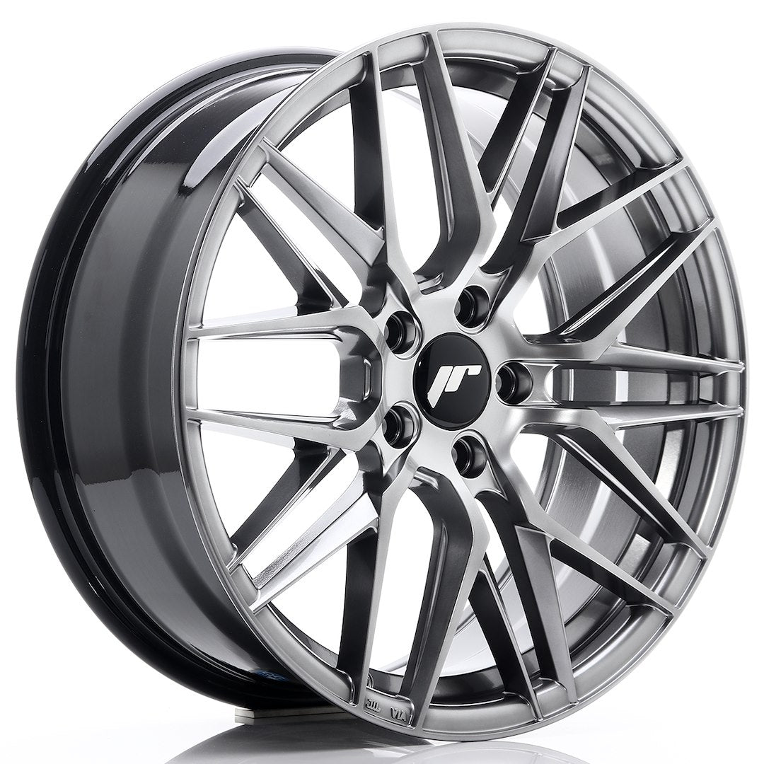 Felg JR Wheels JR28 18x7,5" Hyper Black – sett forfra