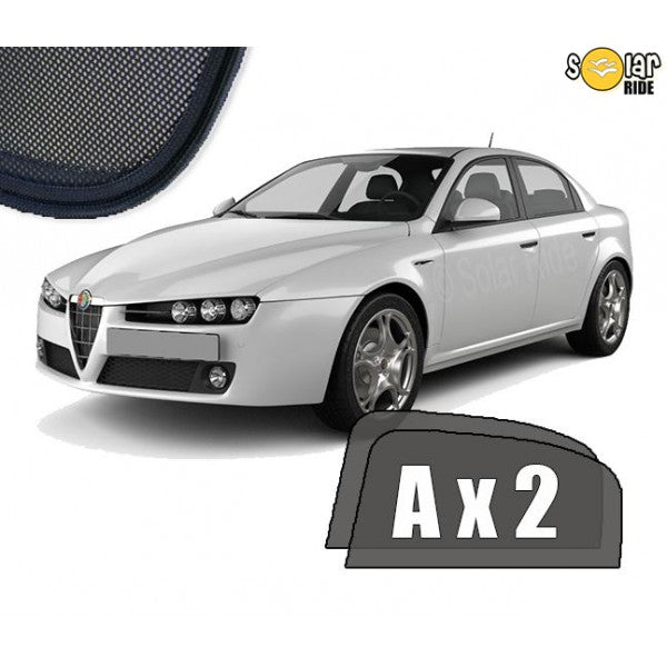 Sr solskjerm i akryl til Alfa Romeo 159 SEDAN med enkel montering og vindavviser