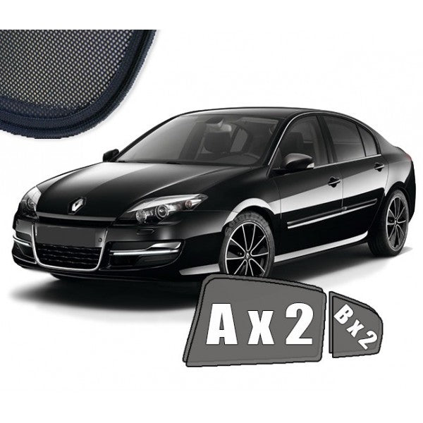 Sr solskjerm i akryl til Renault Laguna Hatchback / Liftback III - vindavviser og regnbeskyttelse for bedre ventilasjon