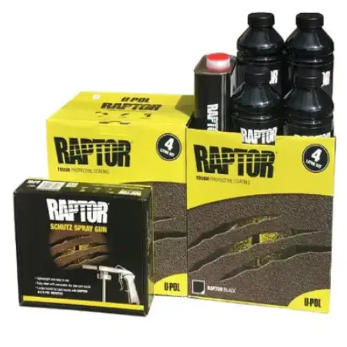 Bedliner Raptor Black - 8 Bottle Kit