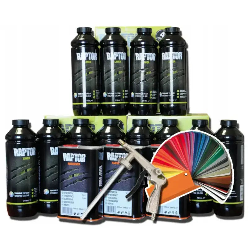 Bedliner Raptor Tintable - 12 Bottle Kit