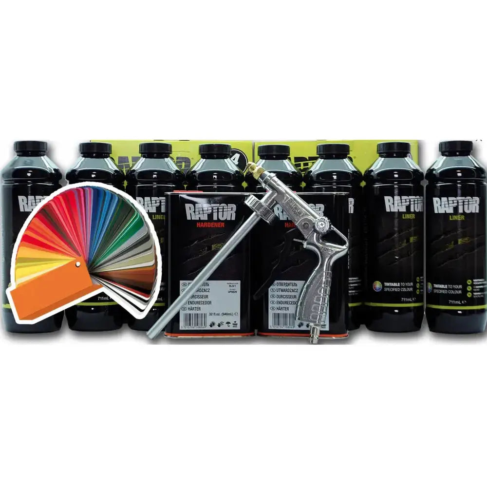 Bedliner Raptor Tintable - 8 Bottle Kit