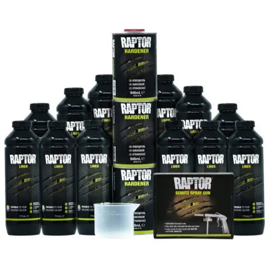 Bedliner Raptor White - 12 Bottle Kit