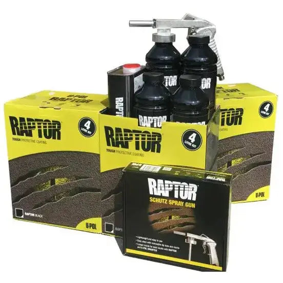 Bedliner Raptor White - 12 Bottle Kit