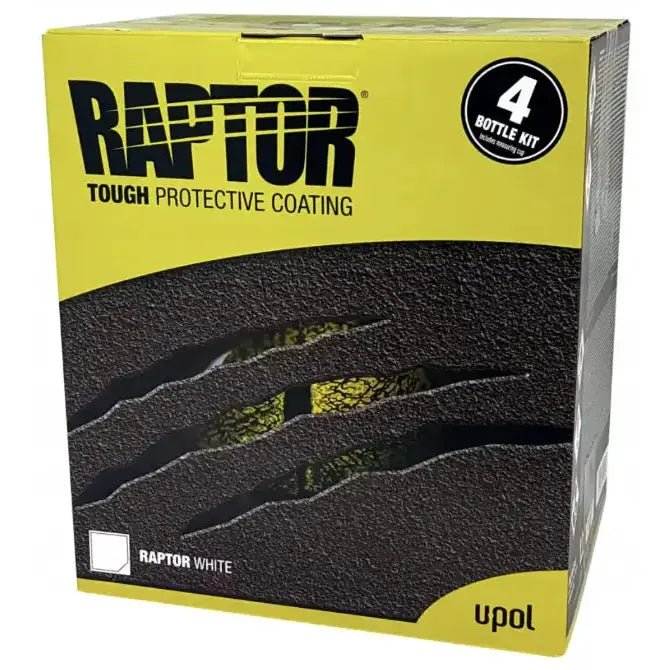 Bedliner Raptor White - 4 Bottle Kit