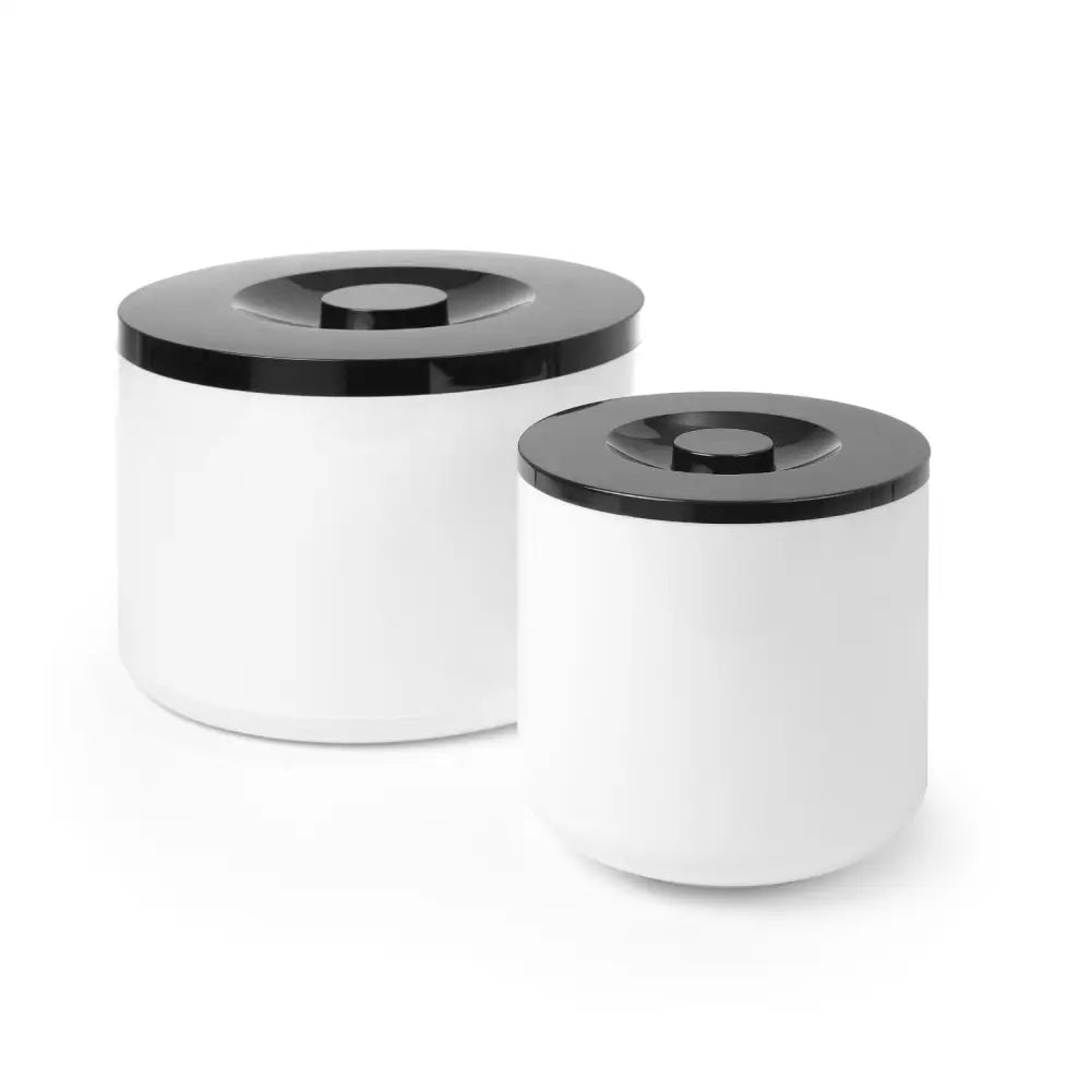 Beholder for Is på Is Hvit med Svart Lokk 10 l