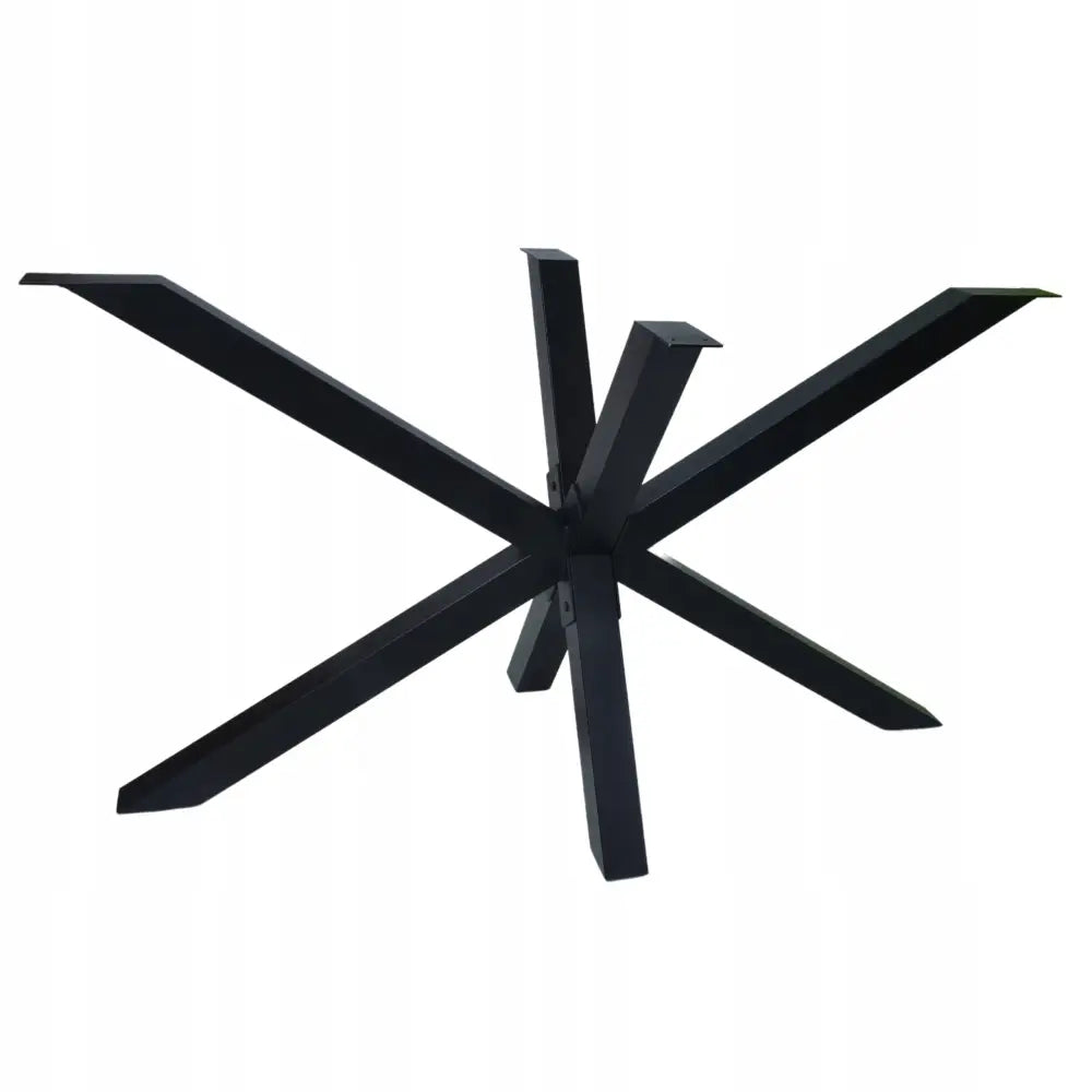 Bein Edderkopp sammenleggbar loft, sort metallunderstell med seks vinklede ben og pulverlakkert finish.