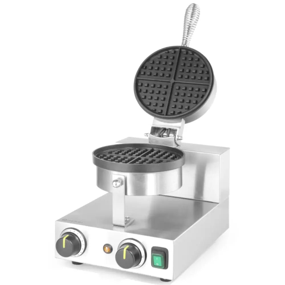 Belgiske Vafler Rund Enkel Vaffeljern Teflon ø190 Mm - Hendi 212172