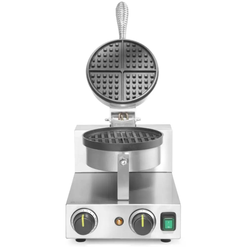 Belgiske Vafler Rund Enkel Vaffeljern Teflon ø190 Mm - Hendi 212172