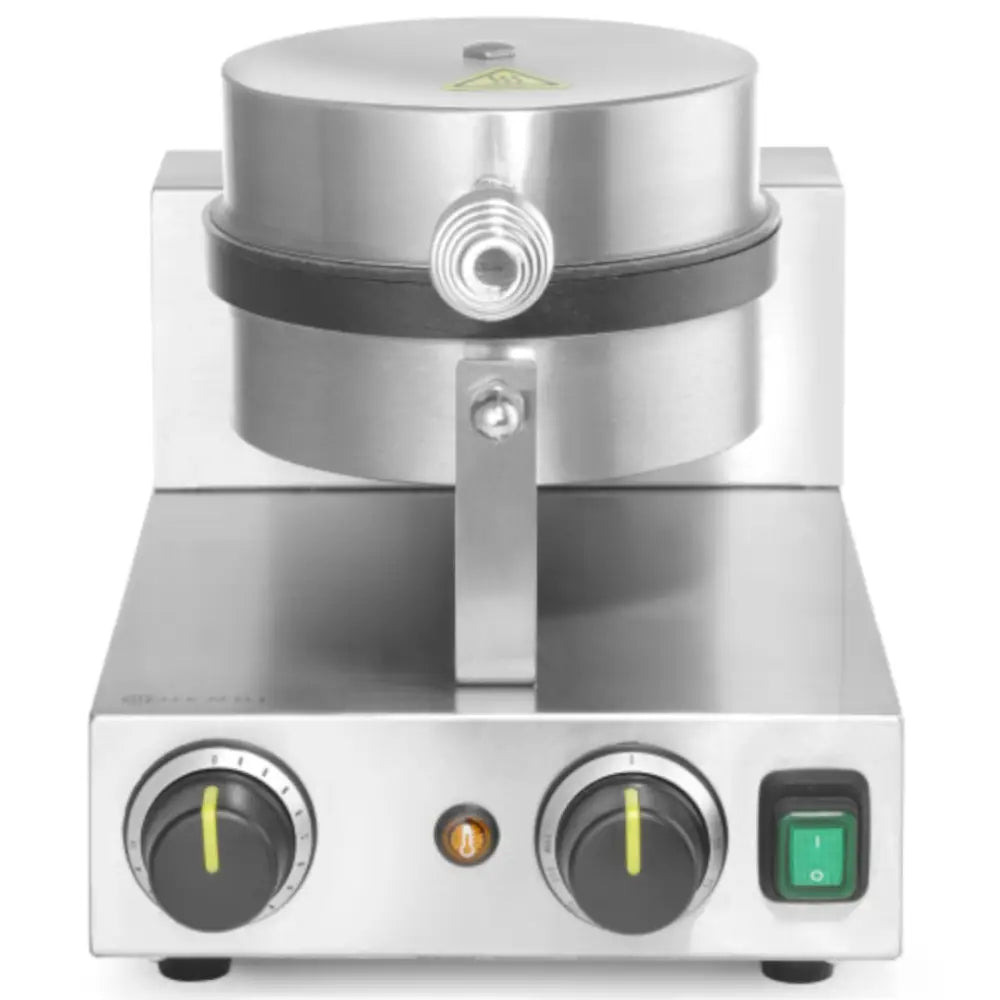 Belgiske Vafler Rund Enkel Vaffeljern Teflon ø190 Mm - Hendi 212172