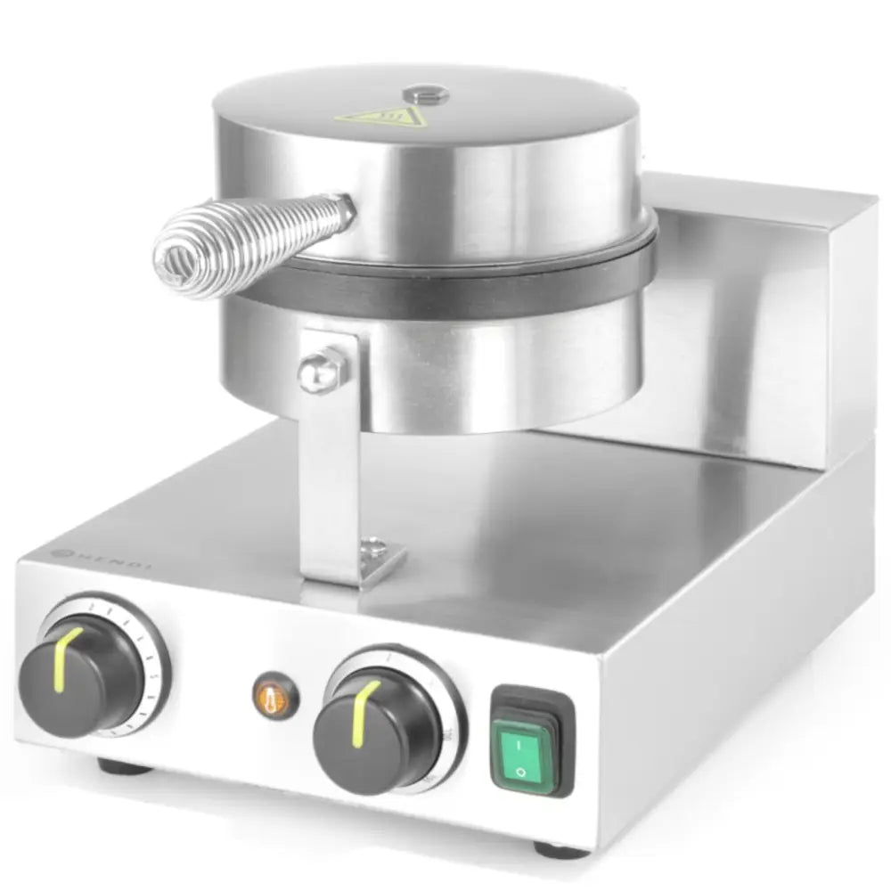 Belgiske Vafler Rund Enkel Vaffeljern Teflon ø190 Mm - Hendi 212172