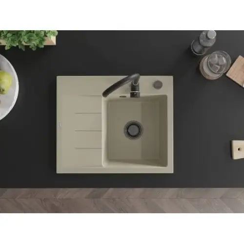 Ben Kjøkkenvask 1 Kum Høyre 600x500 Mm Beige 6523605000-69-b