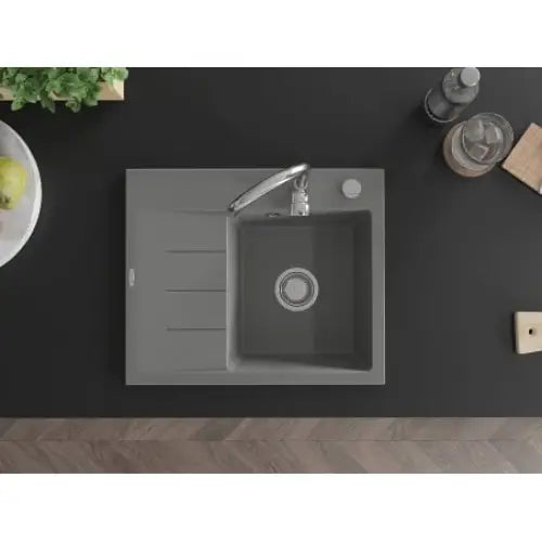 Ben Kjøkkenvask 1 Kum Høyre 600x500 Mm Grå - 6523605000-71