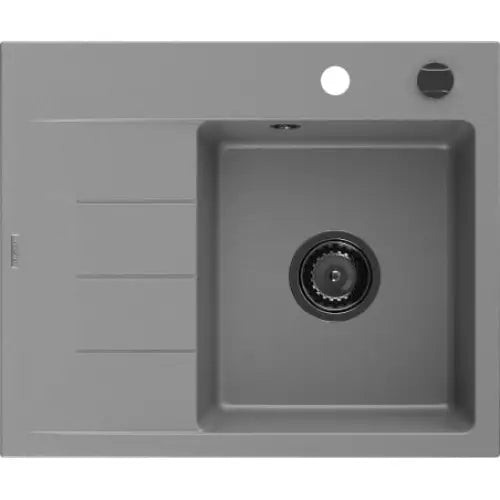 Ben Kjøkkenvask 1 Kum Høyre 600x500 Mm Grå 6523605000-71-b