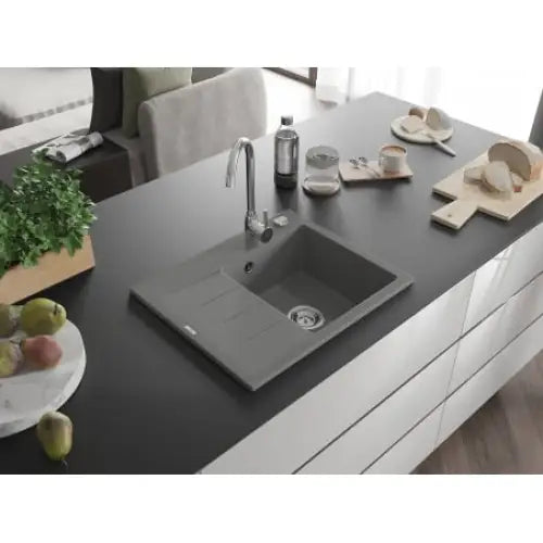 Ben Kjøkkenvask 1 Kum Høyre 600x500 Mm Grå - 6523605000-71